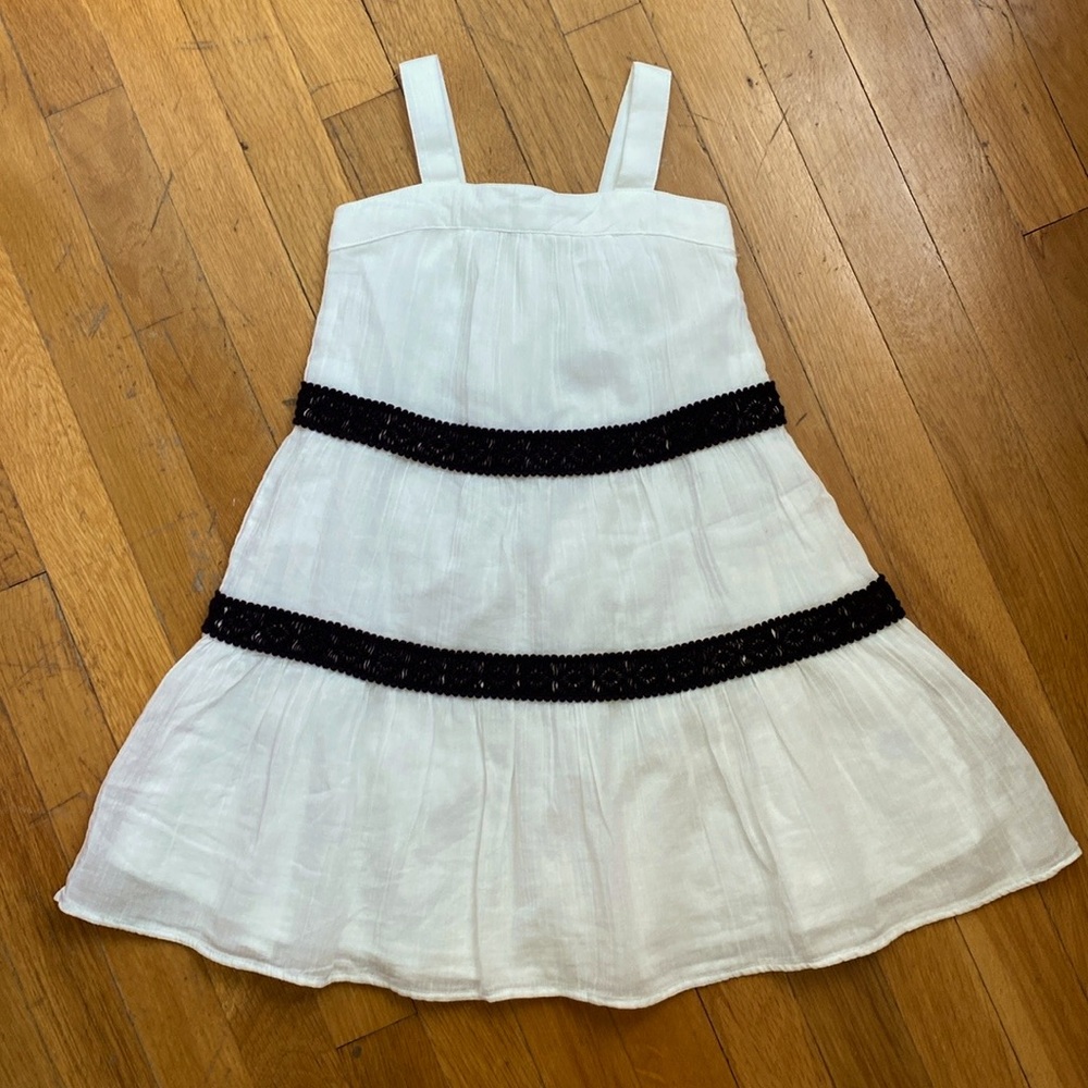 NWT Janie& Jack dress 3T ,white chick with black inserts